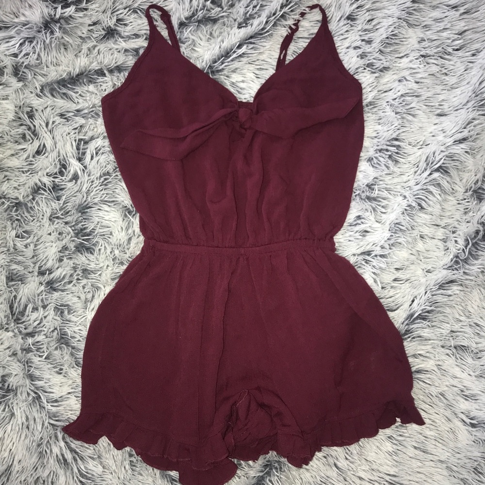 Maroon romper